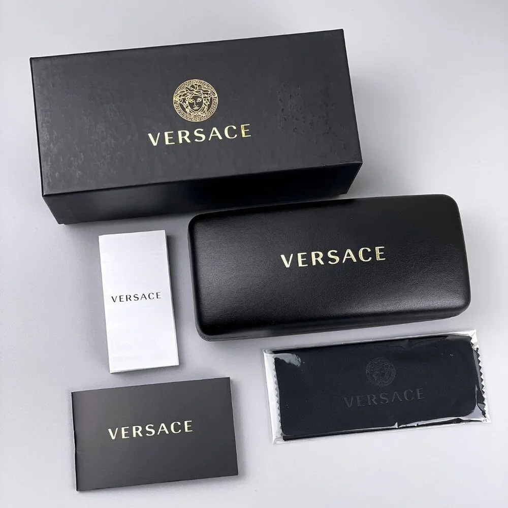 Versace Men’s Sunglasses – Black Aviator Frame Polarized Lenses | VE2199 100281